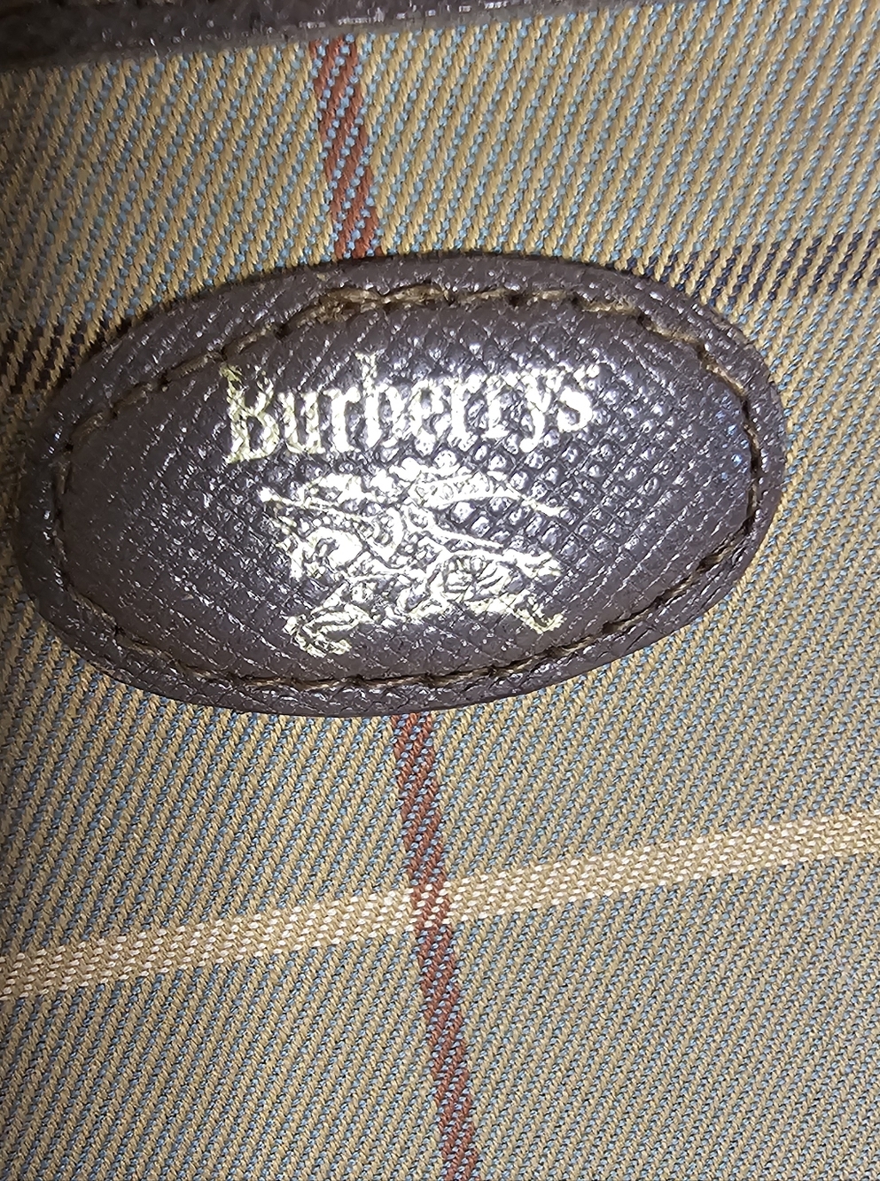 Burberry Beige and Brown Plaid Compact Kiss Wallet - Picture 8 of 14